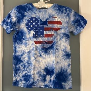 Disney Tie-Dye Mickey Mouse Flag Tee